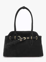 Schoudertas Velvet Leder Milano Zwart velvet VE260610